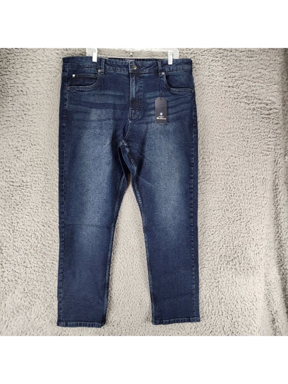 Ben Sherman Jeans Mens 40x30 Blue Stretch Denim Straight Fit *NWT*